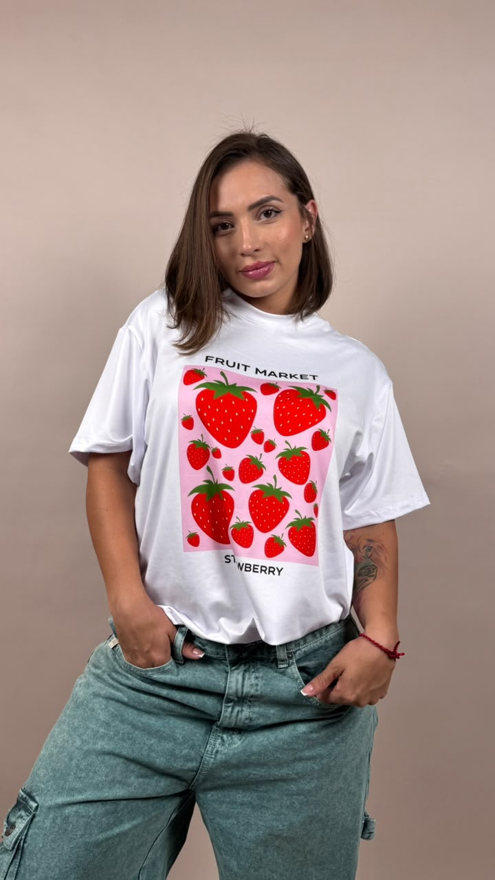camiseta ML fresas fruit markey - 2500064