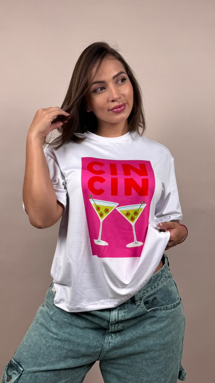 camiseta ML cin cin 2 copas - 2500105