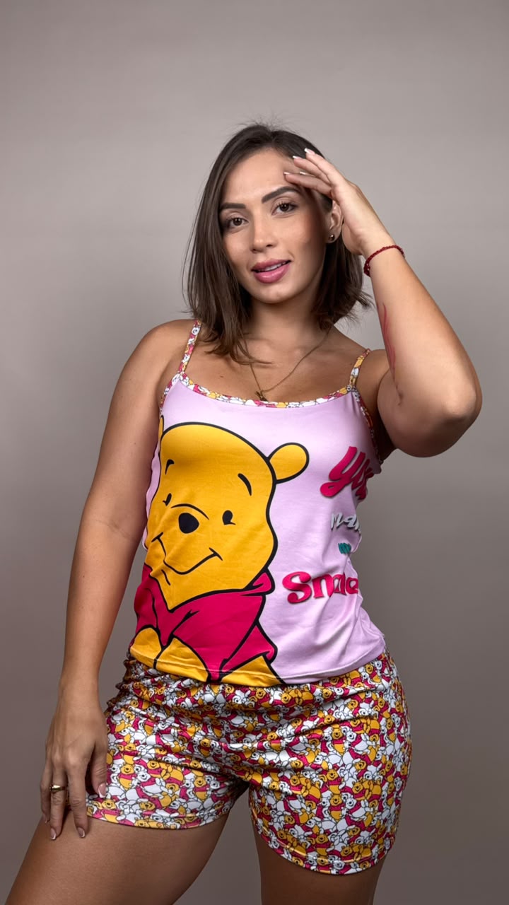 Pijama sublimada winie pooh YOU MAKE rosa - 1800301