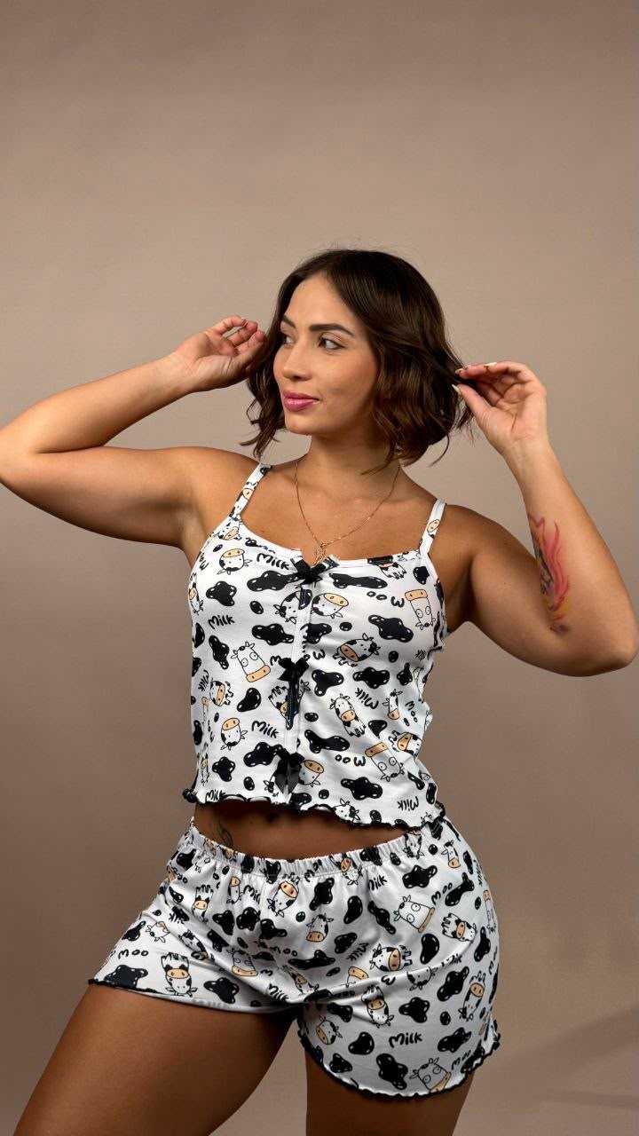 Pijama vaquitas blanco - 1900011