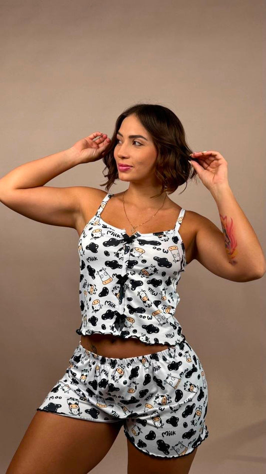 Pijama vaquitas blanco - 1900011