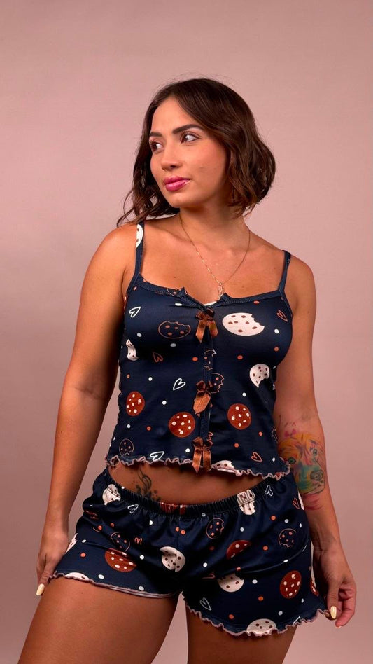 Pijama galleticas azul oscuro - 1900009