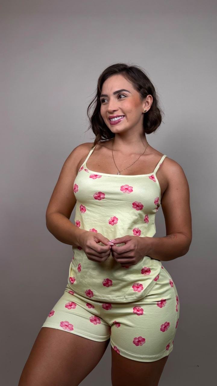 Pijama florecita pinocho amarillo - 1800244
