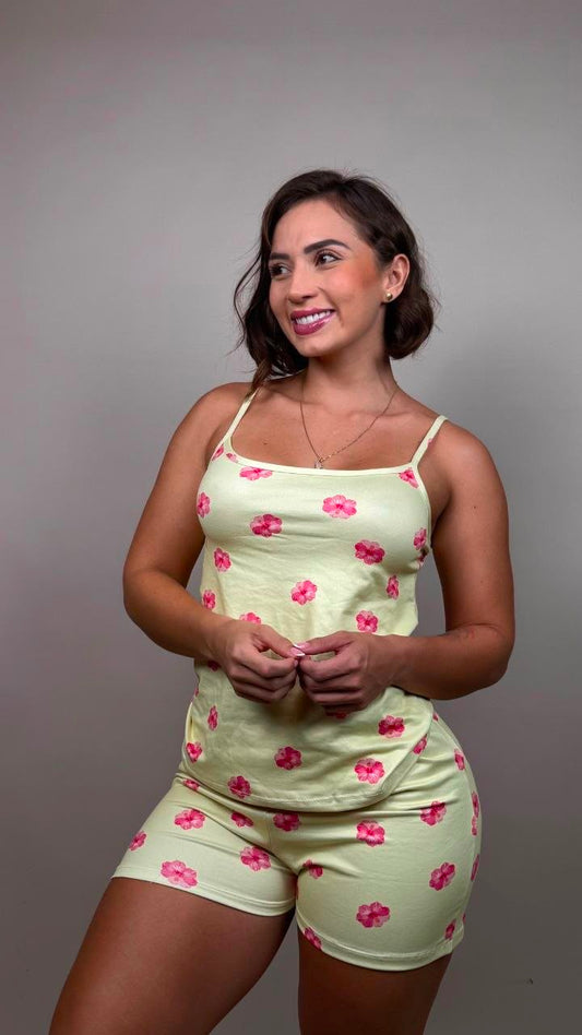 Pijama florecita pinocho amarillo - 1800244