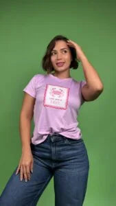 camiseta cangrejo love lila -1202425