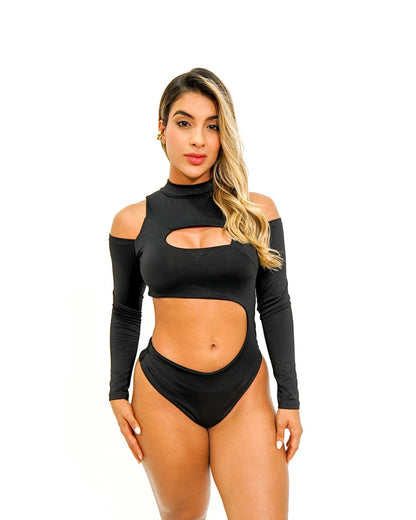 BODY MANGA LARGA CON ABERTURAS