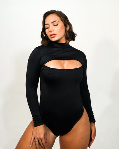 BODY MANGA LARGA ESCOTE