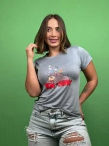 Camiseta tom y jerry perro gris -1202370