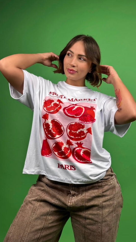 Camiseta fruit market paris blanco - 2500047