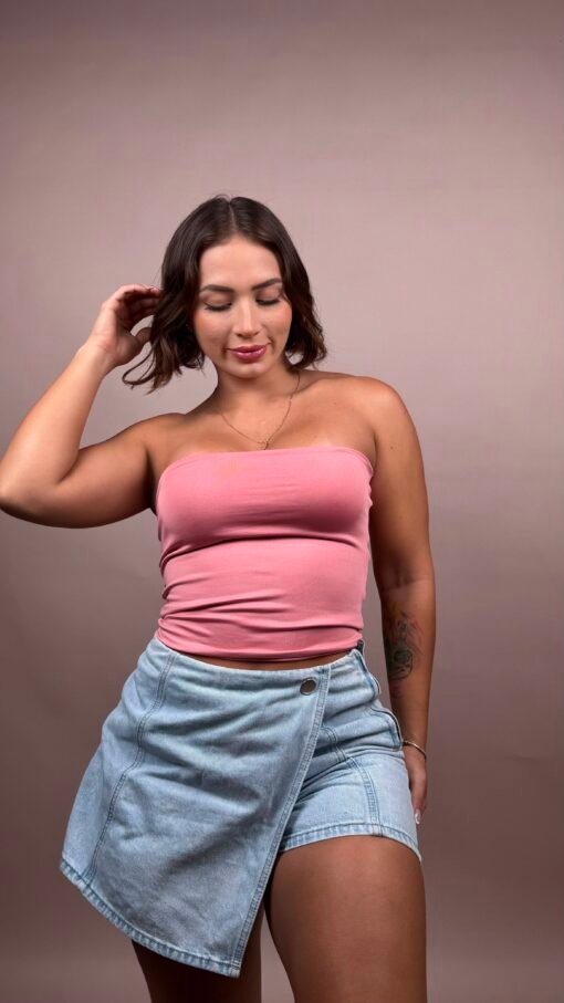 Blusa strapless