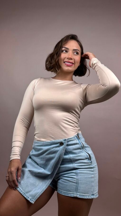 Blusa manga larga