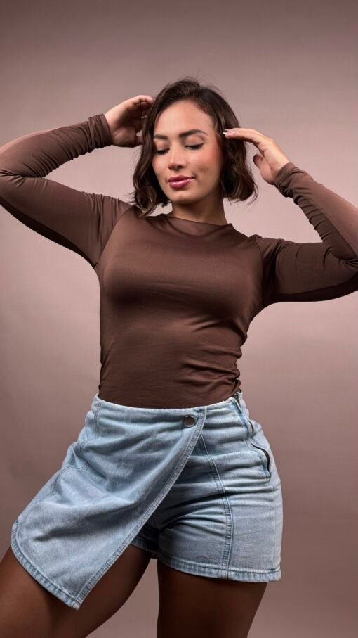 Blusa manga larga