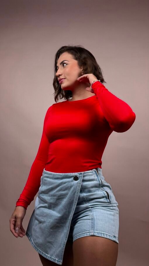 Blusa manga larga