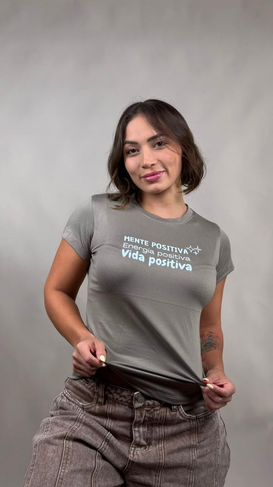 Camiseta mantente positiva tierra-1202474