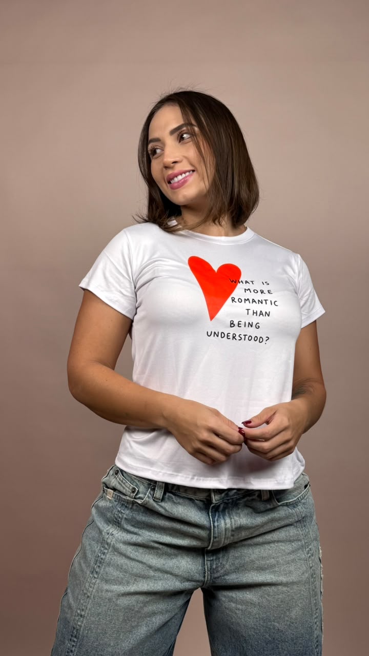 camiseta what is more romantic blanco - 1202522