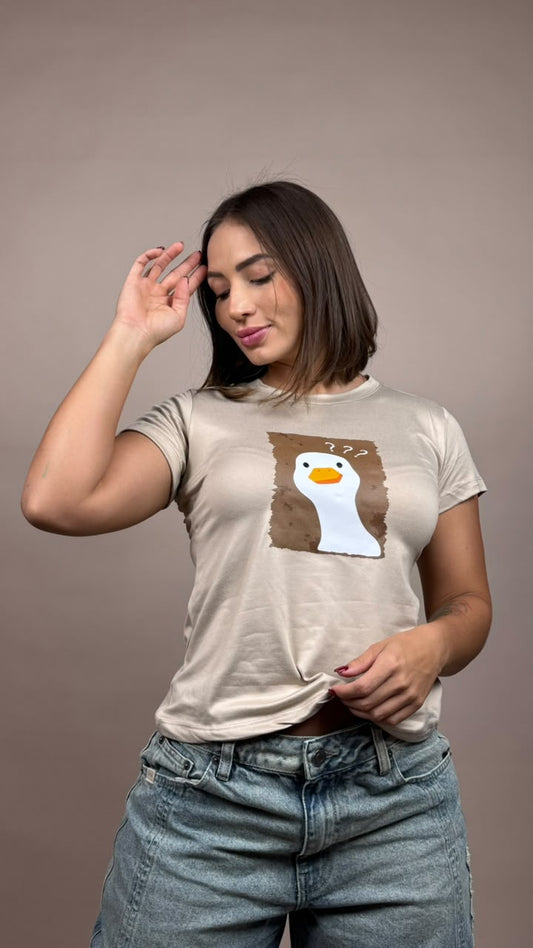 camiseta pato ? Beige - 1202528