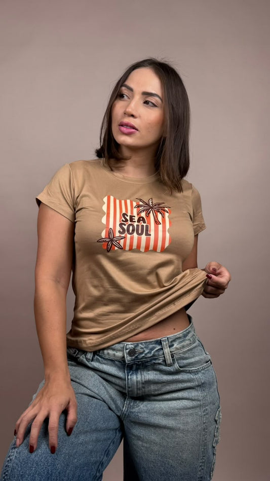 camiseta café sea soul cafe - 1202530