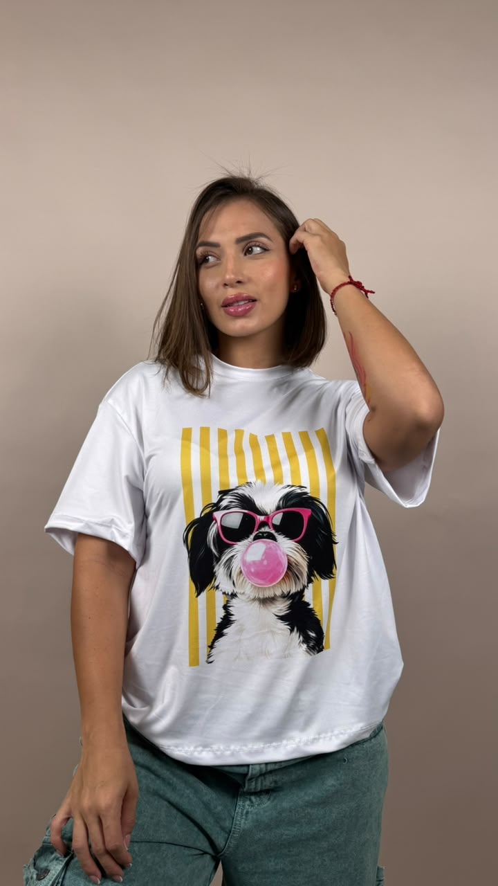camiseta ML perro chicle - 2500079