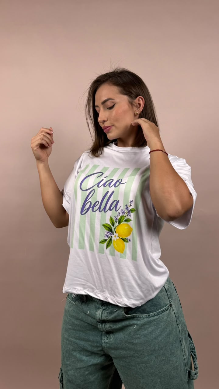 camiseta cia bella limones - 2500067