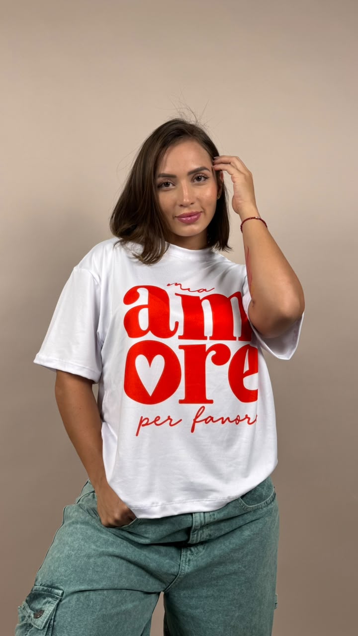 camiseta ML mia amore per favore - 2500070