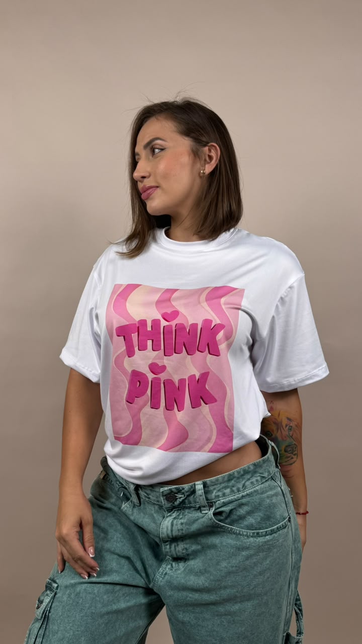 camiseta ML think pink - 2500073