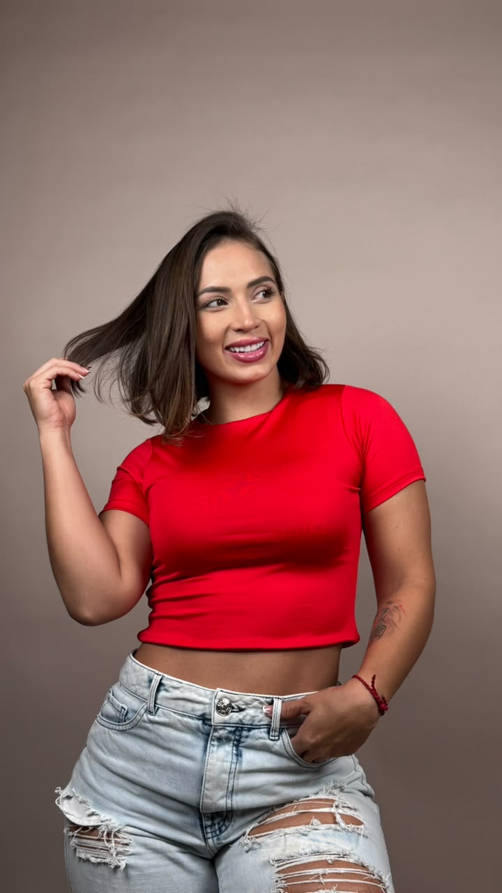 Blusa manga corta corta