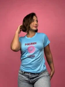 Camiseta paradise sol azul -1202414