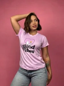 Camiseta snoopy good vibes lila -1202412